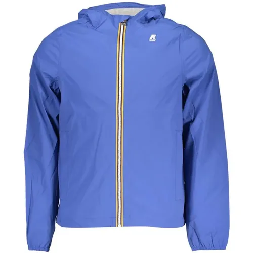 Cotton Sports Jacket with Hood and Zip , male, Sizes: 2XL, XL, S, 3XL - K-way - Modalova