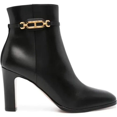 Leather Boots with Chain Detail , female, Sizes: 5 UK - Tom Ford - Modalova