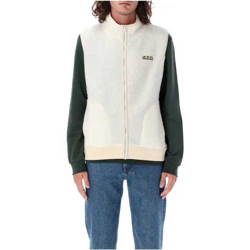 Sherpa Fleece Vest Off White , Herren, Größe: L - A.P.C. - Modalova