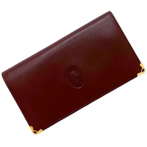 Pre-owned Wallets, female, , Size: ONE SIZE Pre-owned Leather wallets - Cartier Vintage - Modalova