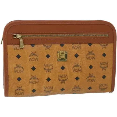 Pre-owned Canvas clutches , female, Sizes: ONE SIZE - MCM Pre-owned - Modalova