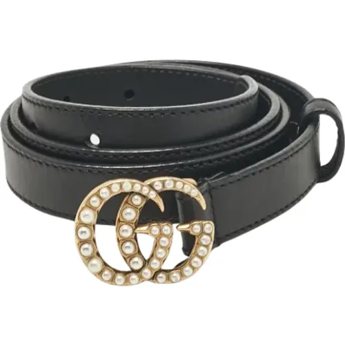 Pre-owned Belts, female, , Size: ONE SIZE Pre-owned Leather belts - Gucci Vintage - Modalova