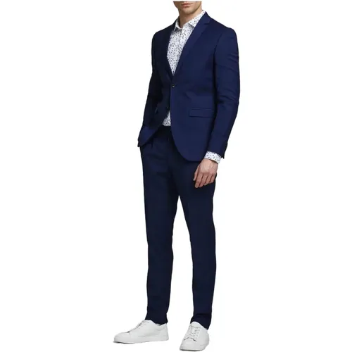 Single Breasted Suits, male, , Size: S Slim Fit Blazer and Pants Set - jack & jones - Modalova