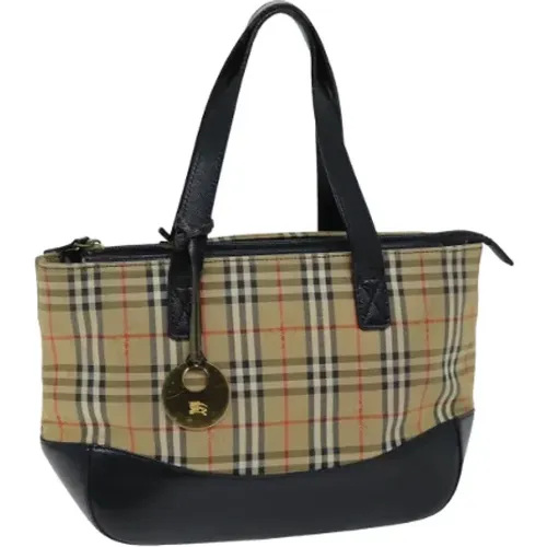 Pre-owned Tote Bags, female, , Size: ONE SIZE Pre-owned Canvas handbags - Burberry Vintage - Modalova