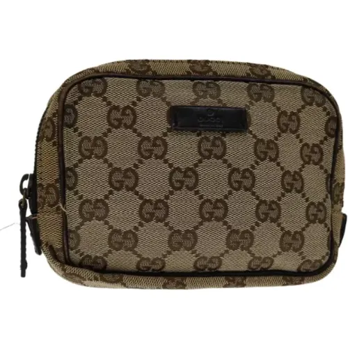 Pre-owned Canvas clutches , female, Sizes: ONE SIZE - Gucci Vintage - Modalova