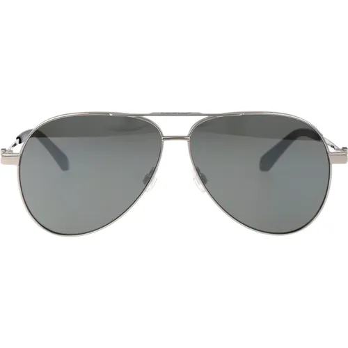 Sunglasses, unisex, , Size: 62 MM Ruston L Sunglasses - Off White - Modalova