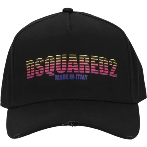 Cotton Baseball Cap , male, Sizes: ONE SIZE - Dsquared2 - Modalova