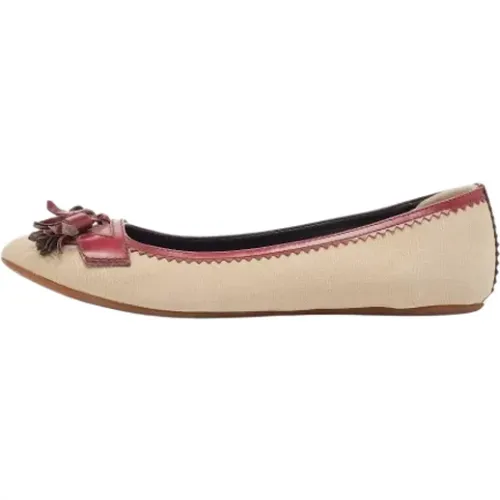 Pre-owned Flats, female, , Size: 8 1/2 US Pre-owned Fabric flats - Burberry Vintage - Modalova