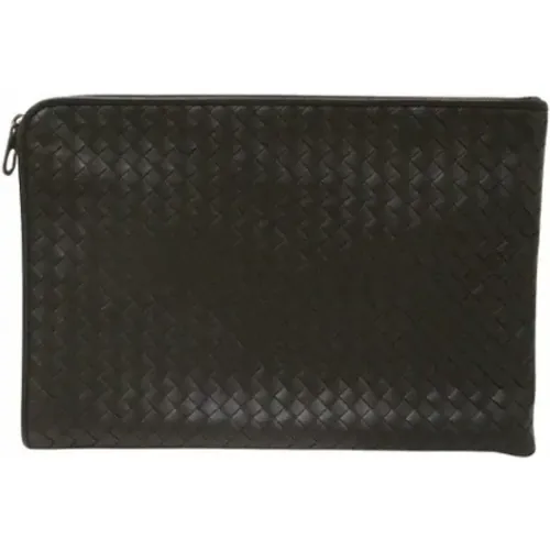 Pre-owned Leather clutches , female, Sizes: ONE SIZE - Bottega Veneta Vintage - Modalova