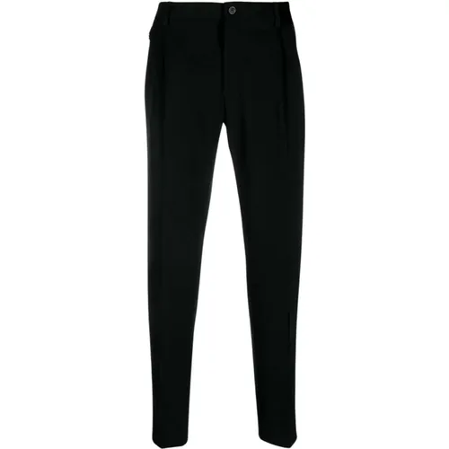 Chinos, male, , Size: S Tailored Nero Wool Trousers - Dolce & Gabbana - Modalova