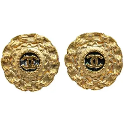 Pre-owned Metal earrings , female, Sizes: ONE SIZE - Chanel Vintage - Modalova