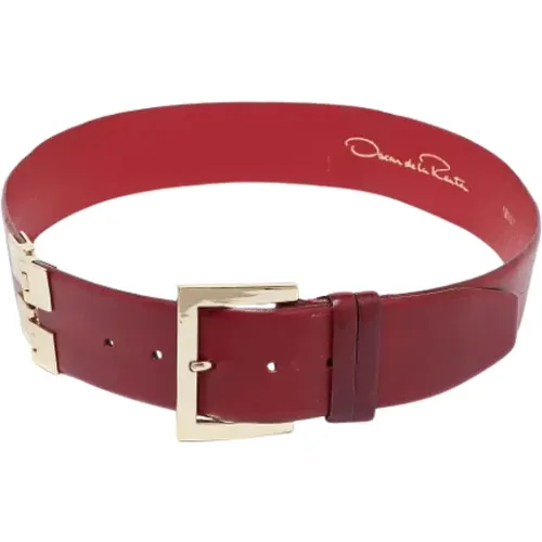 Pre-owned Leather belts , female, Sizes: ONE SIZE - Oscar De La Renta Pre-owned - Modalova