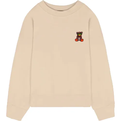 Iconic Teddy Sweatshirt in Sand , Herren, Größe: XL - BARROW - Modalova