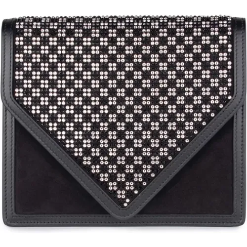 Embellished Suede Clutch , female, Sizes: ONE SIZE - Marina Raphael - Modalova