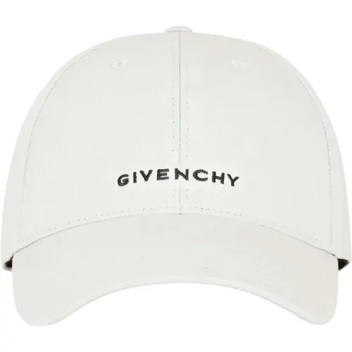 Grey Baseball Hat with Signature Embroidery , male, Sizes: ONE SIZE - Givenchy - Modalova