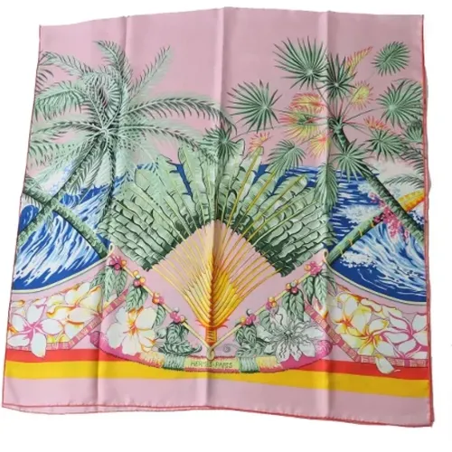 Pre-owned Scarves, female, , Size: ONE SIZE Pre-owned Canvas scarves - Hermès Vintage - Modalova