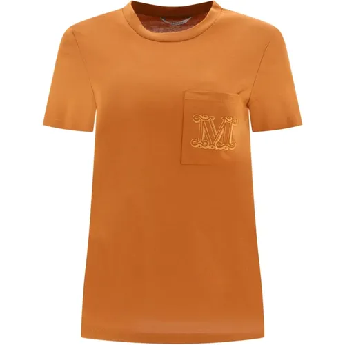 Papaia Baumwoll T-Shirt , Damen, Größe: M - Max Mara - Modalova