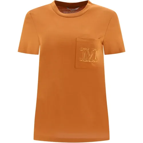 Papaia Baumwoll T-Shirt , Damen, Größe: XS - Max Mara - Modalova