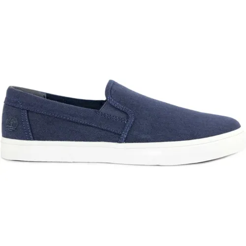 Loafers, male, , Size: 10 1/2 US Canvas Slip-On Shoes - Timberland - Modalova