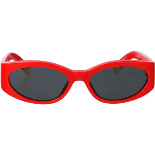 Oval Sunglasses for a Stylish Look , female, Sizes: 55 MM - Jacquemus - Modalova