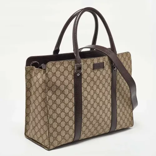 Pre-owned Tote Bags, male, , Size: ONE SIZE Pre-owned Canvas totes - Gucci Vintage - Modalova