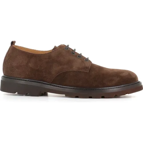 Suede Derby Flat Shoes , male, Sizes: 9 UK, 8 1/2 UK, 8 UK, 9 1/2 UK - Henderson - Modalova