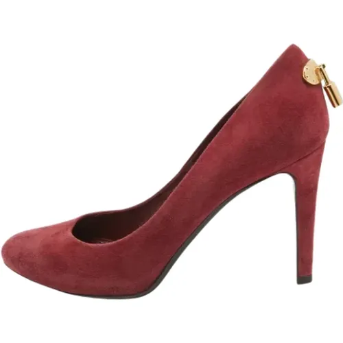 Pre-owned Pumps, female, , Size: 8 US Pre-owned Suede heels - Louis Vuitton Vintage - Modalova