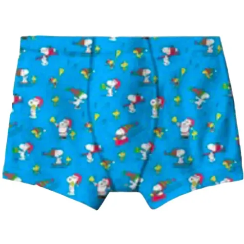 Snoopy Weihnachts Boxershorts , Herren, Größe: M - MC2 Saint Barth - Modalova