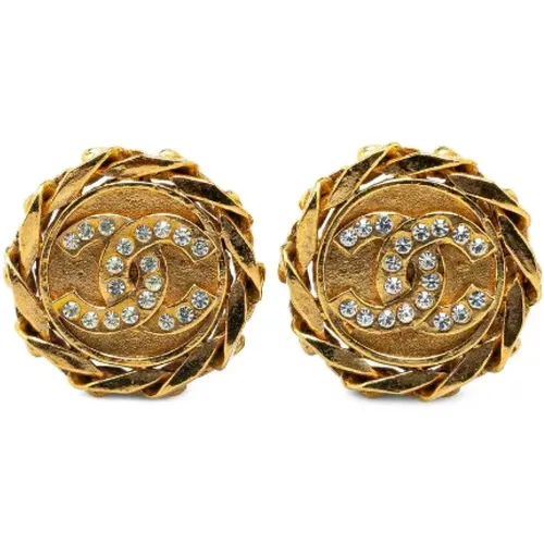 Pre-owned Jewellery, female, , Size: ONE SIZE Pre-owned Metal earrings - Chanel Vintage - Modalova