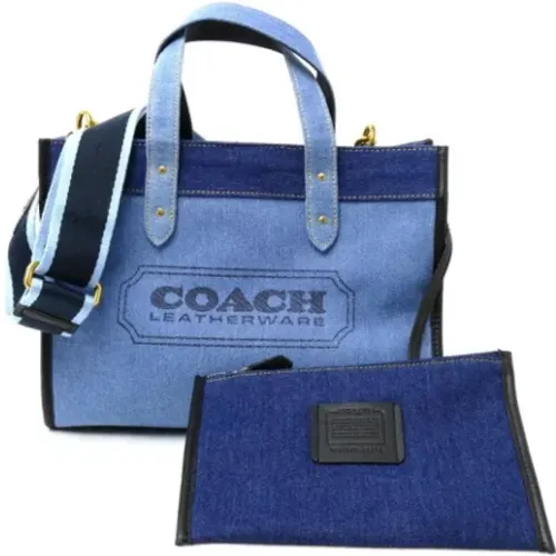 Pre-owned Tote Bags, female, , Size: ONE SIZE Pre-owned Denim totes - Coach Pre-owned - Modalova