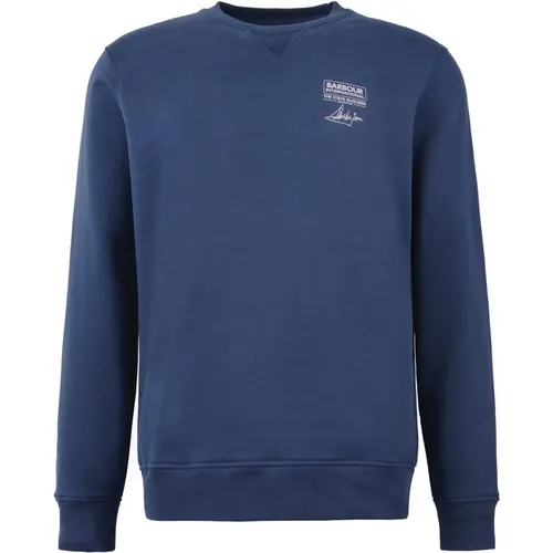 Steve McQueen Grafik Crew Sweatshirt , Herren, Größe: 2XL - Barbour - Modalova