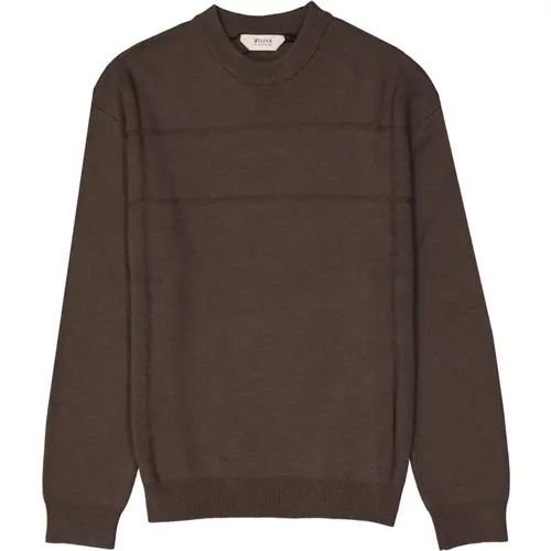 Wool Ribbed Pullover , male, Sizes: XL, S - Ermenegildo Zegna - Modalova