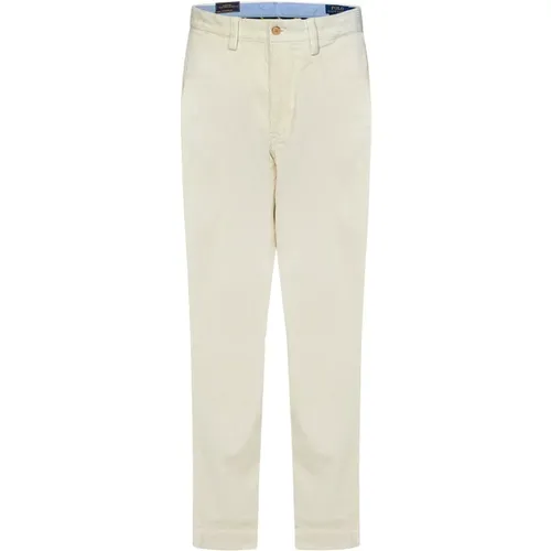 Chinos, male, , Size: W33 L32 Men's Clothing Trousers White Aw24 - Ralph Lauren - Modalova