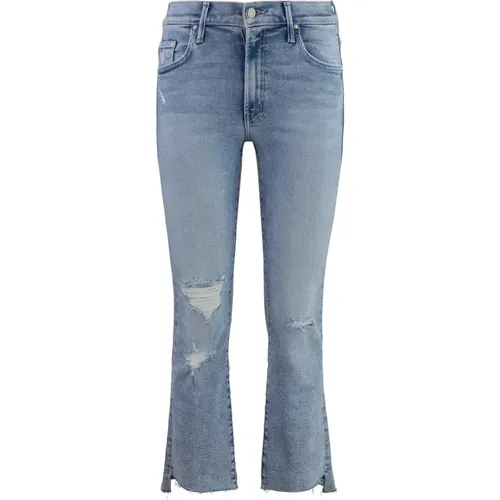 Zerrissene Insider Crop Skinny Jeans - Mother - Modalova