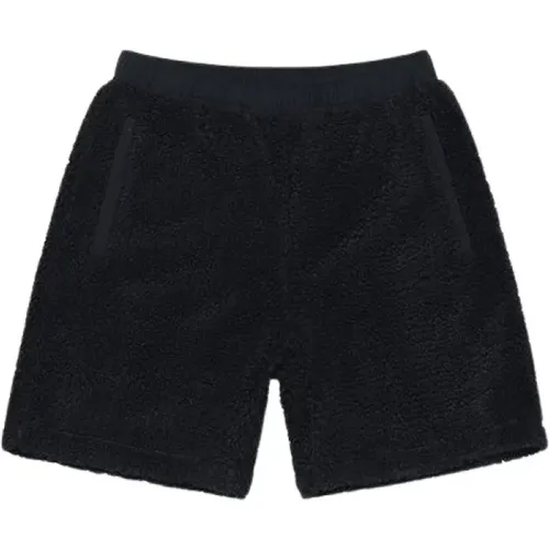 Sherpa Fleece Shorts with Contrast Overlays , male, Sizes: M, L - Stüssy - Modalova