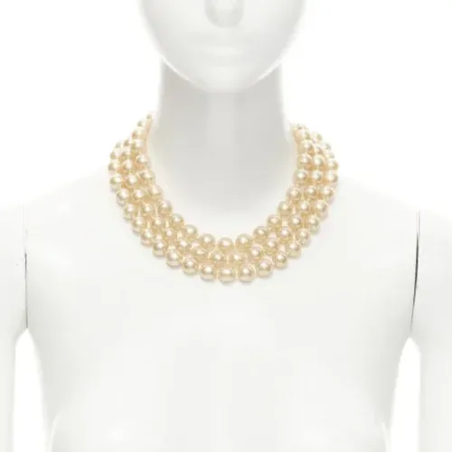 Pre-owned Metal necklaces , female, Sizes: ONE SIZE - Chanel Vintage - Modalova