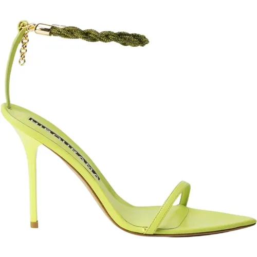 Elegant satin sandals with crystal strap , female, Sizes: 8 UK, 7 UK, 4 UK, 3 UK, 5 UK, 6 UK - Hibourama - Modalova