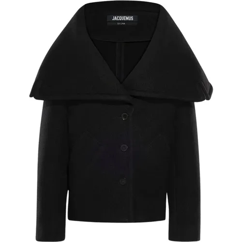 Light Jackets, female, , Size: XS Wool Caban Coat - Jacquemus - Modalova