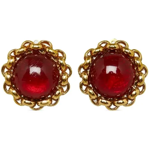 Pre-owned Jewellery, female, , Size: ONE SIZE Pre-owned Metal earrings - Chanel Vintage - Modalova