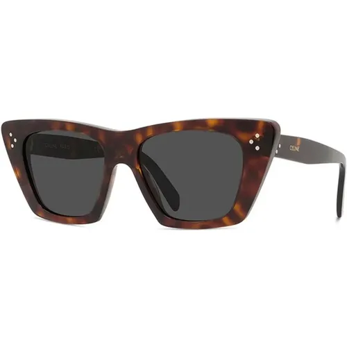 Dark Havana/Smoke Sunglasses , unisex, Sizes: 51 MM - Celine - Modalova