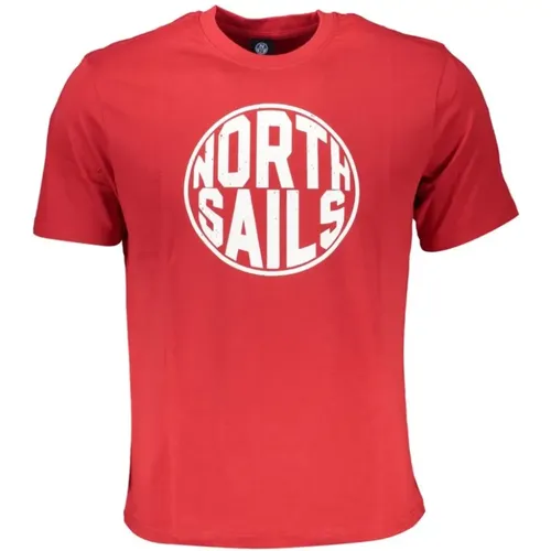 Cotton Logo Print T-Shirt , male, Sizes: XL, L, 3XL, M, 2XL, S - North Sails - Modalova