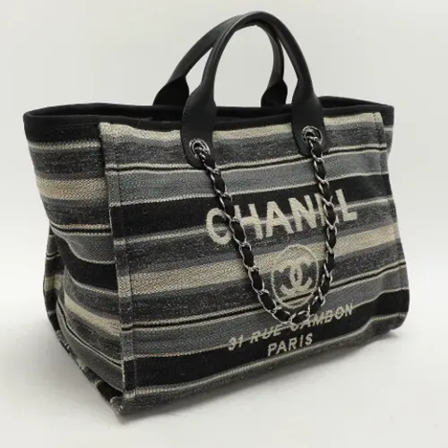 Pre-owned Tote Bags, female, , Size: ONE SIZE Pre-owned Canvas chanel-bags - Chanel Vintage - Modalova