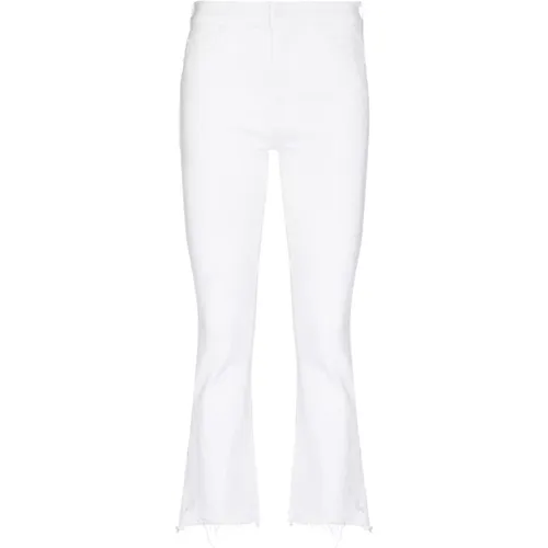 Weiße Bootcut Cropped Jeans , Damen, Größe: W26 - Mother - Modalova