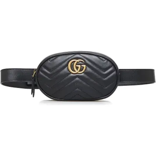 Pre-owned Belt Bags, female, , Size: ONE SIZE Pre-owned Leather shoulder-bags - Gucci Vintage - Modalova