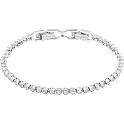 Bracelets, female, , Size: ONE SIZE Women's Tennis Bracelet White Imber 1808960 - Swarovski - Modalova