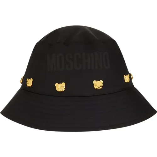 Fisherman Hat with Gold Details , unisex, Sizes: ONE SIZE - Moschino - Modalova