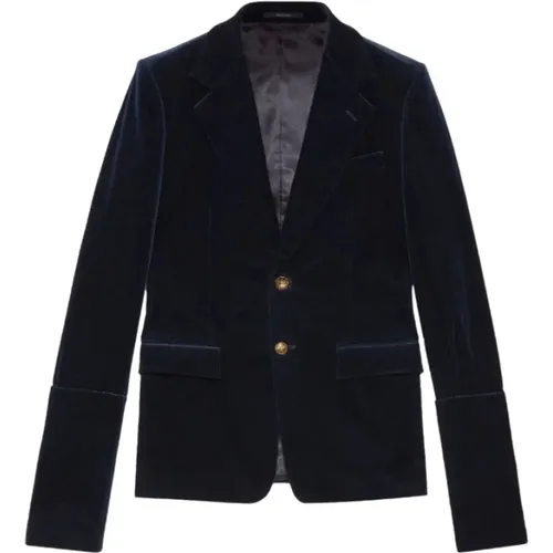 Blazers, male, , Size: XL detachable-sleeved single-breasted blazer - Gucci - Modalova