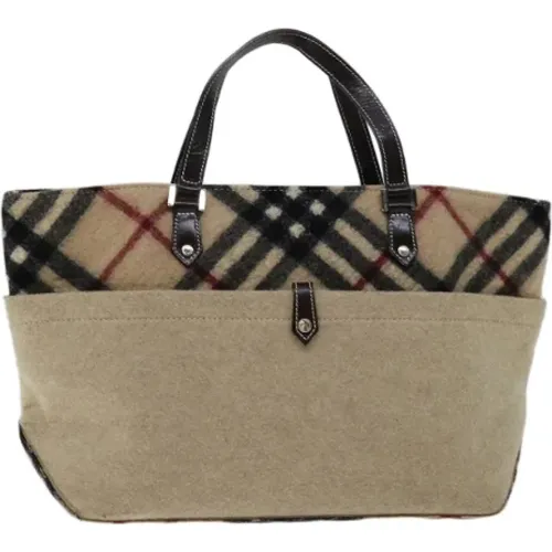 Pre-owned Wool totes , female, Sizes: ONE SIZE - Burberry Vintage - Modalova