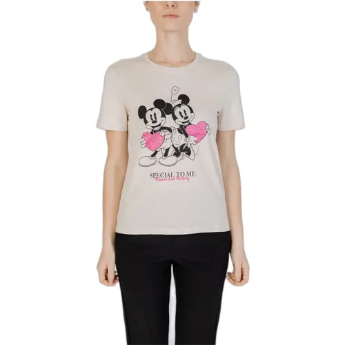 Mickey Valentine T-Shirt Collection , female, Sizes: M, XS, L, S - Only - Modalova