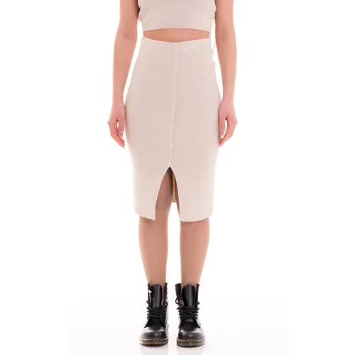 Midi Skirts , Damen, Größe: M - Calvin Klein Jeans - Modalova